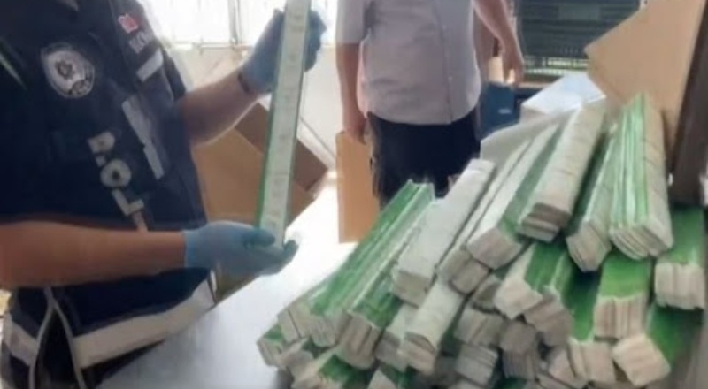 Kaçak sigara kağıdı üretimi için kurulan sistem pes dedirtti