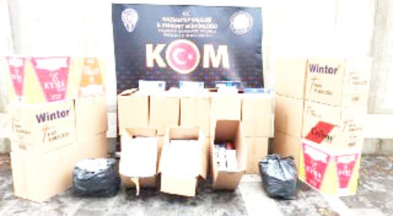 Kaçak sigara operasyonu düzenlendi