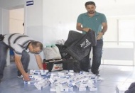 Kaçak sigara ve çay ele geçirildi