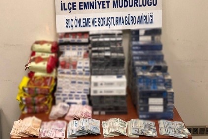Kaçak sigara ve çay operasyonu yapıldı