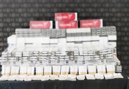 Kaçak sigara ve makarona 2 gözaltı