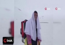 Kaçkar Dağları'ndaki yaralı dağcı böyle kurtarıldı