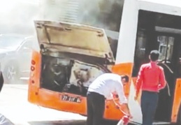 Kadın şoförün dikkati faciayı önledi