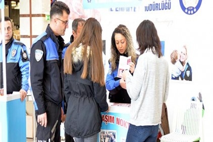 Kadına yönelik şiddete karşı bilgilendirme çalışması yapıldı