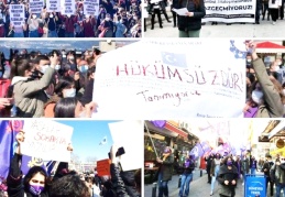 Kadınlar İstanbul Sözleşmesi için alanlarda: Vazgeçmiyoruz