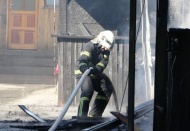 Kafede çıkan yangın korkuttu