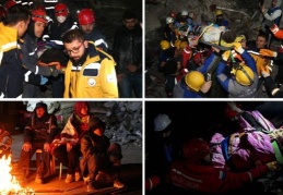 Kahramanmaraş merkezli en büyüğü 7,7 olan depremler, 10 ili vurdu: Saatler sonra enkazdan çıkarıldılar