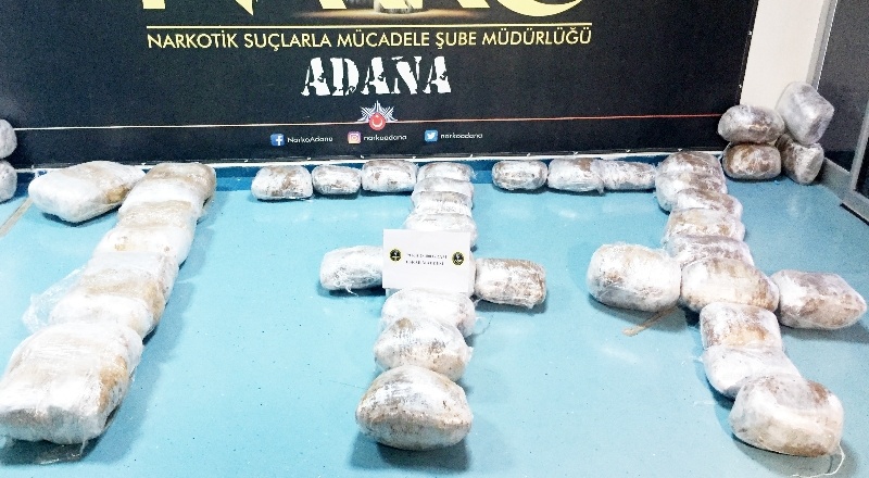 Kahve aromalı 79 kilo 400 gram esrar