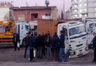 Kamyon seyir halindeyken yol çöktü