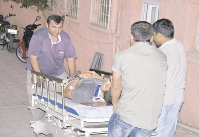 Kamyon sürücüsü yaralandı 