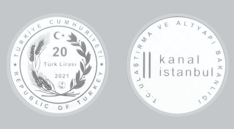 Kanal İstanbul için hatıra parası basıldı