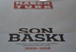 Kapatılan Habertürk Gazetesi son baskısını yaptı 