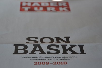Kapatılan Habertürk Gazetesi son baskısını yaptı 