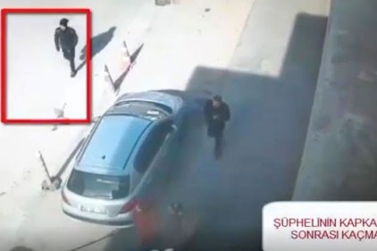 Kapkaç şüphelisi, güvenlik kamerasında 