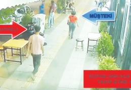 Kapkaç şüphelisi önce kameraya sonra polise yakalandı