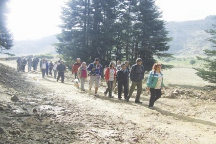 Karagöz Yaylası&#8217;na tırmandılar
