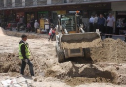 Karagöz’de yol çalışması sürüyor
