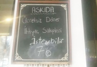 Karataş’ta bir lokantada askıda döner kampanyası başlatıldı