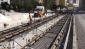 Karataş'ta tramvayın rayları döşenmeye başladı