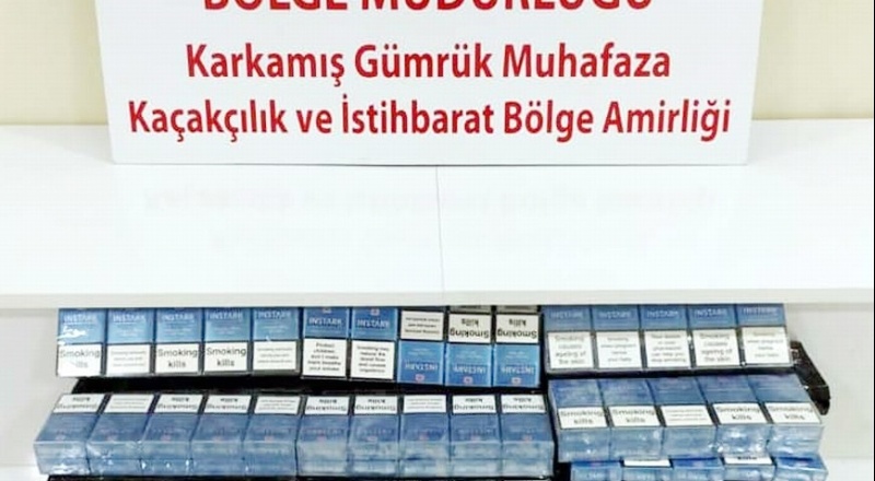 Karkamış’ta kaçak sigara ile telefon ele geçirildi