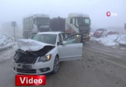 Kastamonu'da 7 araç birbirine girdi: 9 kişi yaralandı