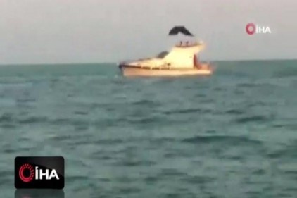 Kayalıklara çarpan yatta can pazarı