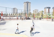 Kaykay, paten, skooter, bisiklet alanı Skate Park, tamamlandı