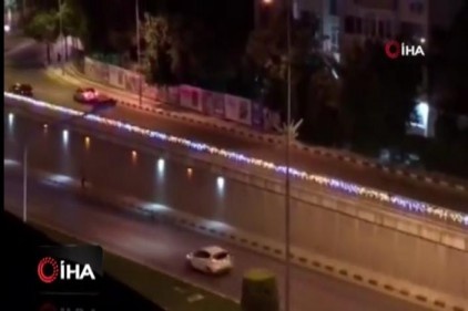 Kaykay süren gençlerin otoyolda ölüm yolculuğu