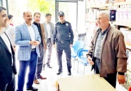 Kaymakam Sevgili ile Başkan Doğru esnafla bayramlaştı