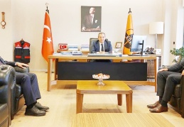 Kaymakam Sevgili ve Başkan Doğru’dan Fidan’a ziyaret