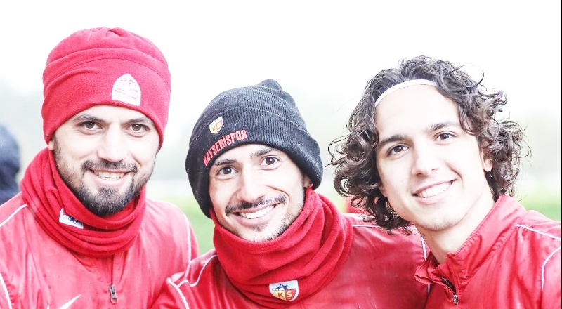 Kayserispor antrenmanına dolu engeli