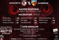 Kayserispor maçı biletleri satışta