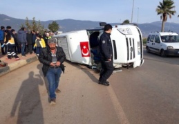 Kazada biri Suriyeli 14 kişi yaralandı