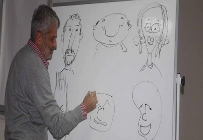 Kekememeydim, kendimi çizerek ifade ettim