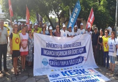 KESK 4 koldan Ankara'ya yürüyor