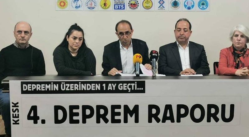 KESK deprem bölgesindeki incelemelerini raporlaştırdı:  Yaşananlar kader değil