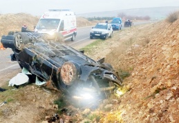 Kilis’te feci kaza: 1 ölü, 4 yaralı