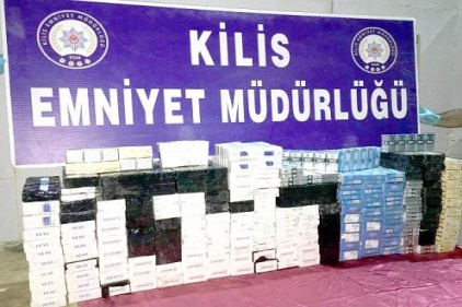 Kilis&#8217;te kaçak sigara operasyonu