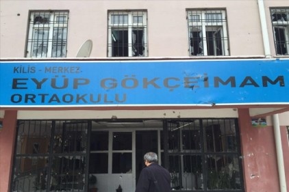 Kilis&#8217;te okula havan topu düştü&#8230;