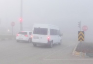 Kilis'te yoğun sis etkili oldu