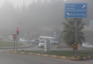 Kilis'te yoğun sis etkili oldu