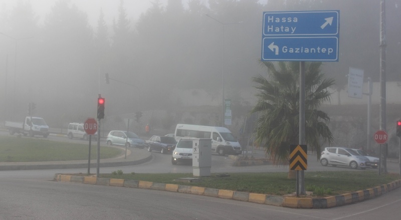 Kilis'te yoğun sis etkili oldu