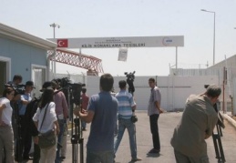Kilis’teki konteyner kente gazeteciler alınmadı
