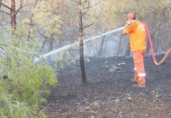Kilis'teki orman yangını 5 buçuk saatte güçlükle kontrol altına alındı