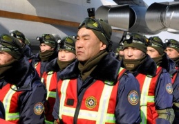 Kırgızistan’dan gelen ikinci arama-kurtarma ekibi Gaziantep’te