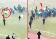 Kırmızı kart gösteren hakemi sahada döverek öldürdüler