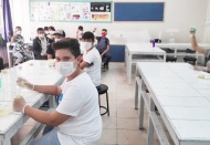 Kırsal kesim öğrencilerine oyuncaklı sabun