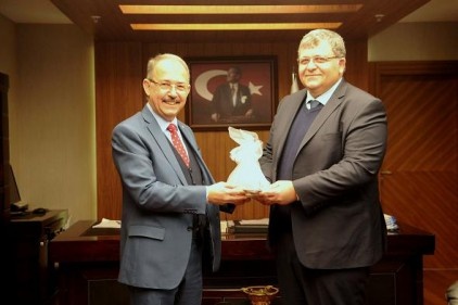 KISBÜ rektörü, SANKO Üniversitesi&#8217;ni ziyaret etti