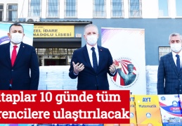 Kitaplar 10 günde tüm öğrencilere ulaştırılacak