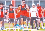 Kitsiou da takımla birlikte antrenmana katıldı